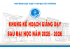 Quyết định ban hành Khung kế hoạch giảng dạy Sau đại học năm học năm học 2025 - 2026