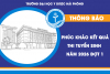 Thông báo: Phúc khảo kết quả thi tuyển sinh sau đại học năm 2026 (đợt 1)