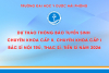 Dự thảo Thông báo tuyển sinh Bác sĩ nội trú, Chuyên khoa cấp II, Chuyên khoa cấp I, Thạc sĩ, Tiến sĩ năm 2026