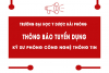 Thông báo tuyển dụng Kỹ sư Phòng Công nghệ thông tin