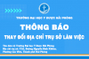 Thông báo thay đổi địa chỉ trụ sở làm việc trường Đại học Y Dược Hải Phòng