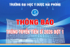 Thông báo Ứng viên trúng tuyển Tiến sĩ năm 2026 đợt 1